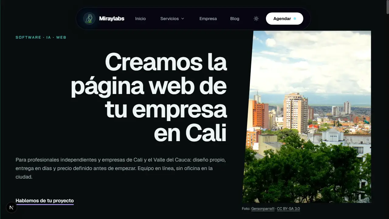 Página web en Cali